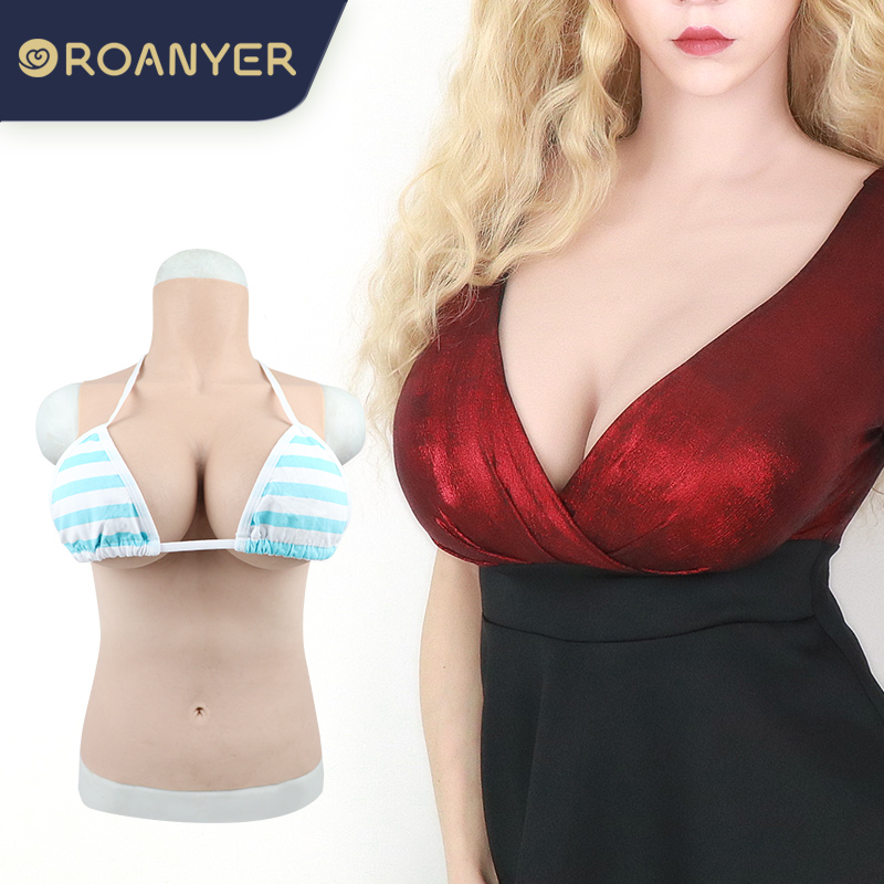 ROANYER 偽乳 男の娘 シリコンバスト 女装 おっぱい 偽胸 人工乳房